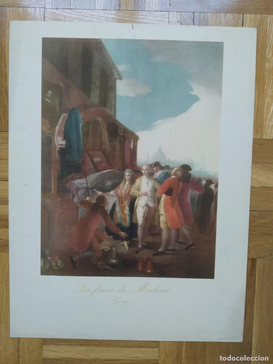 Coleccionismo: LAMINA DEL CUADRO LA FERIA DE MADRID DE GOYA MEDIDAS 31,50 X 24 CM VER FOTOS