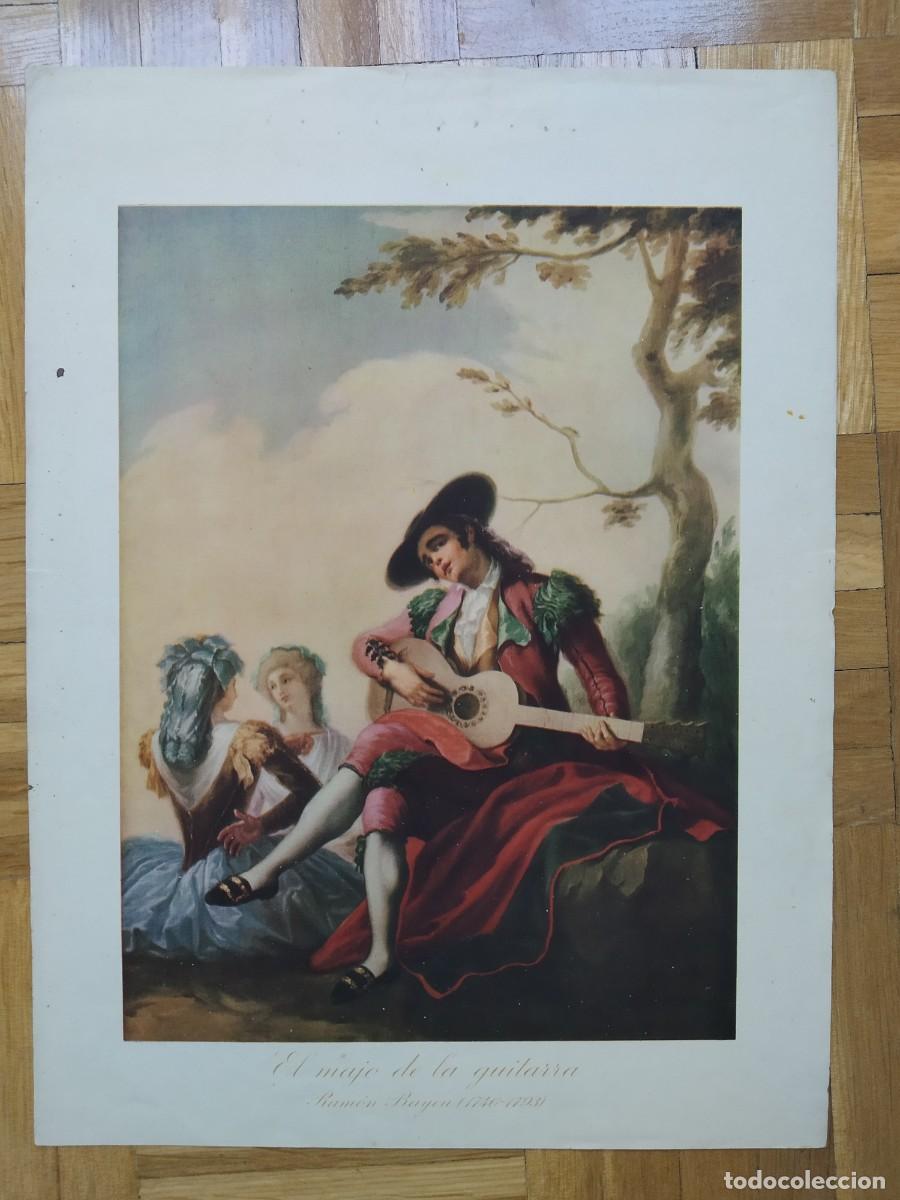 Coleccionismo: LAMINA DEL CUADRO EL MAGO DE LA GUITARRA DE RAMON BAYEU MEDIDAS 33 X 24,50 CM VER FOTOS