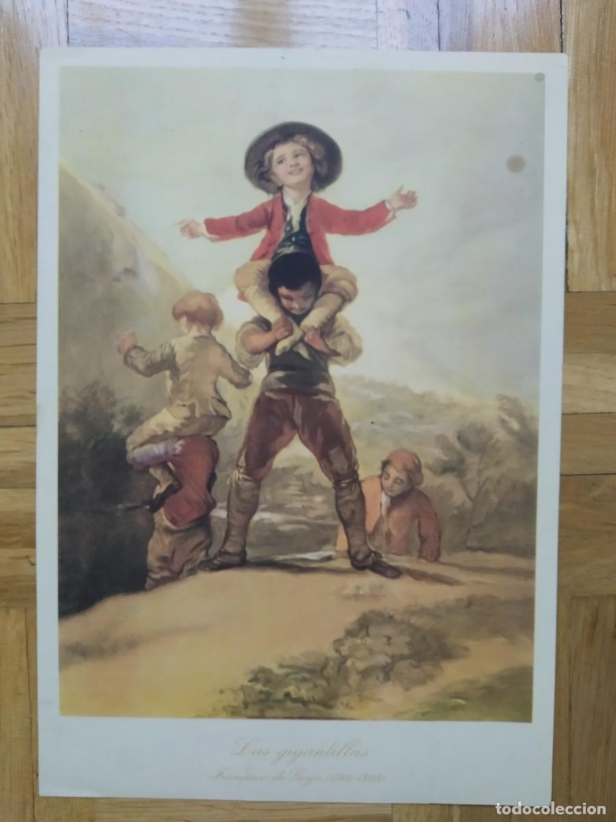 Coleccionismo: LAMINA DEL CUADRO LAS GIGANTILLAS DE FRANCISCO DE GOYA MEDIDAS 29,50 X 20,50 CM VER FOTOS