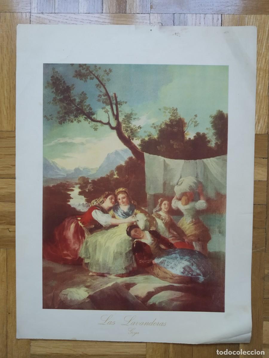 Coleccionismo: LAMINA DEL CUADRO LAS LAVANDERAS DE FRANCISCO DE GOYA MEDIDAS 32 X 24 CM VER FOTOS