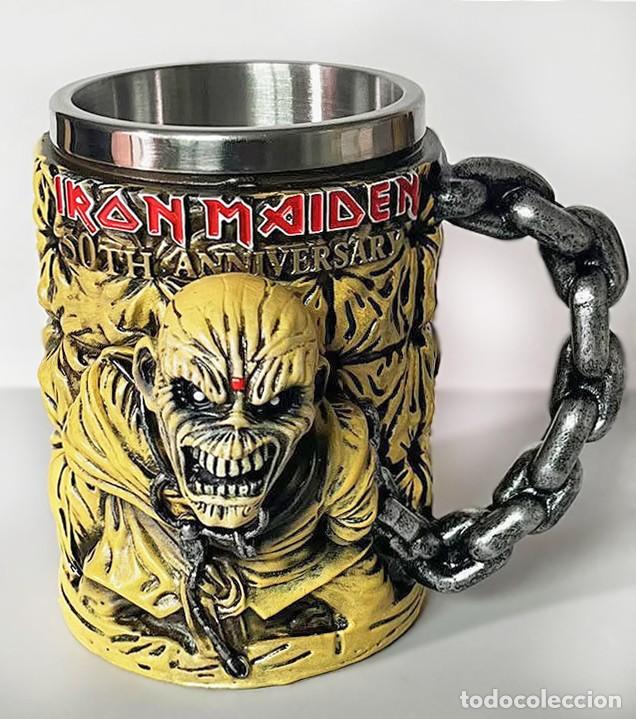 Coleccionismo: Jarra del grupo Heavy Metal Iron Maiden Espectacular dise&ntilde;o en acero y resina. Nueva a estrenar
