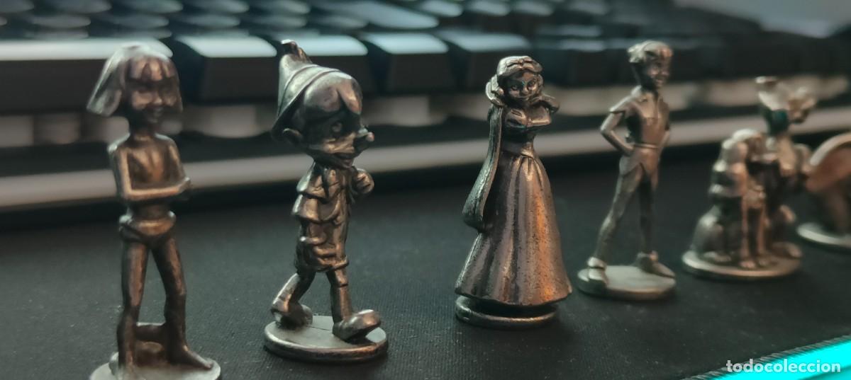 Coleccionismo: Lote 6 figuras de metal / peones Monopoly Disney cl&aacute;sico (2001) - Oficiales