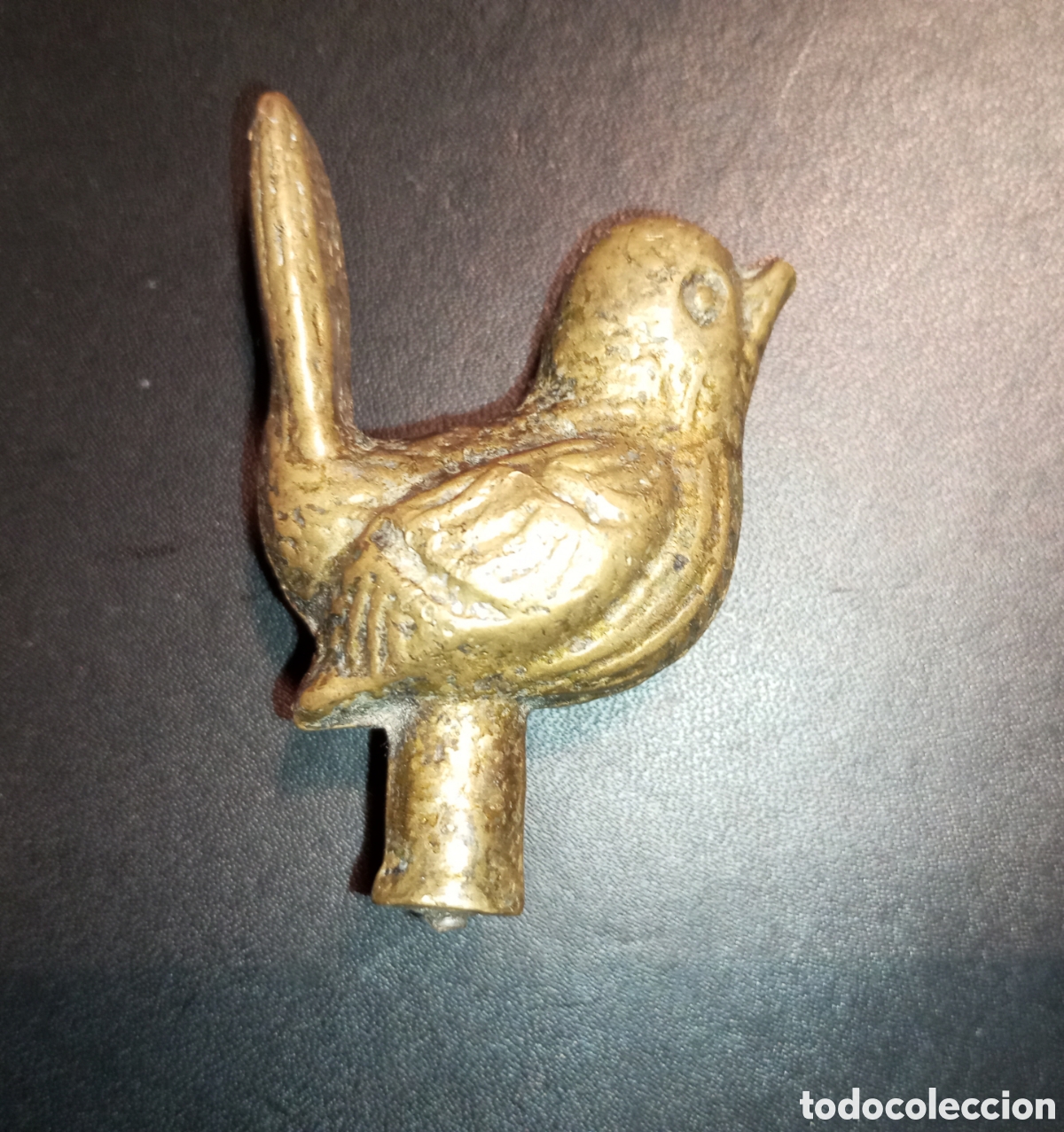 Coleccionismo: Figura de p&aacute;jaro En bronce macizo.5.50 cms de altura
