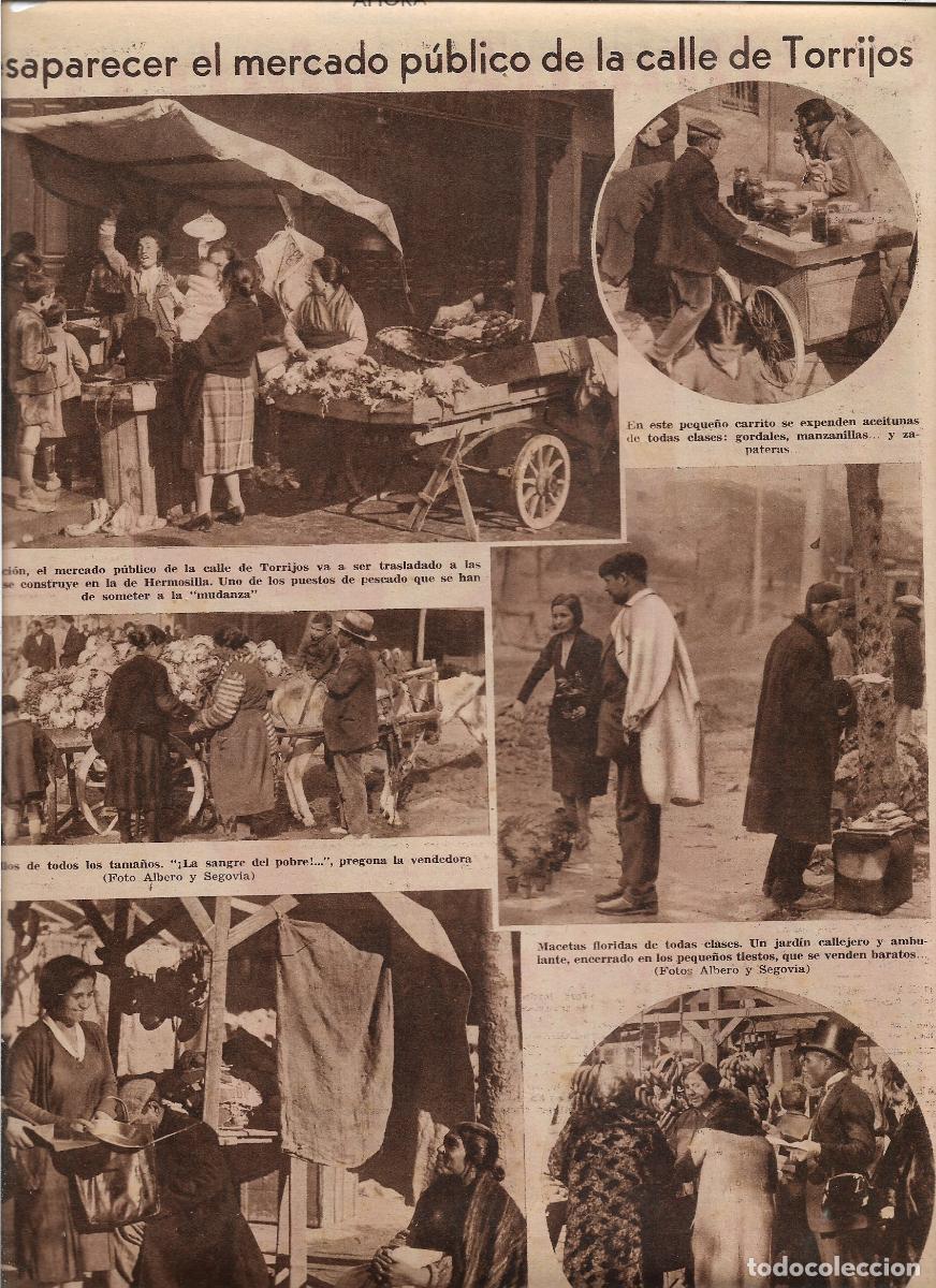 Coleccionismo: A&Ntilde;O 1933 RECORTE PRENSA MADRID MERCADO PUBLICO CALLE DE TORRIJOS QUE PRONTO VA A DESAPARECER