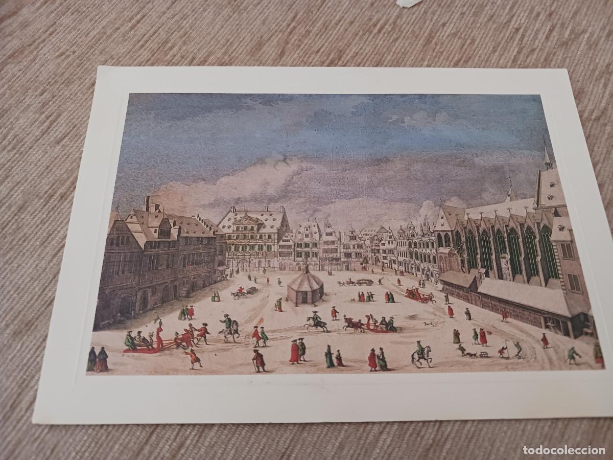 Coleccionismo: lamina, paseo en trineo por liebfrauenberg, de georg balthasar