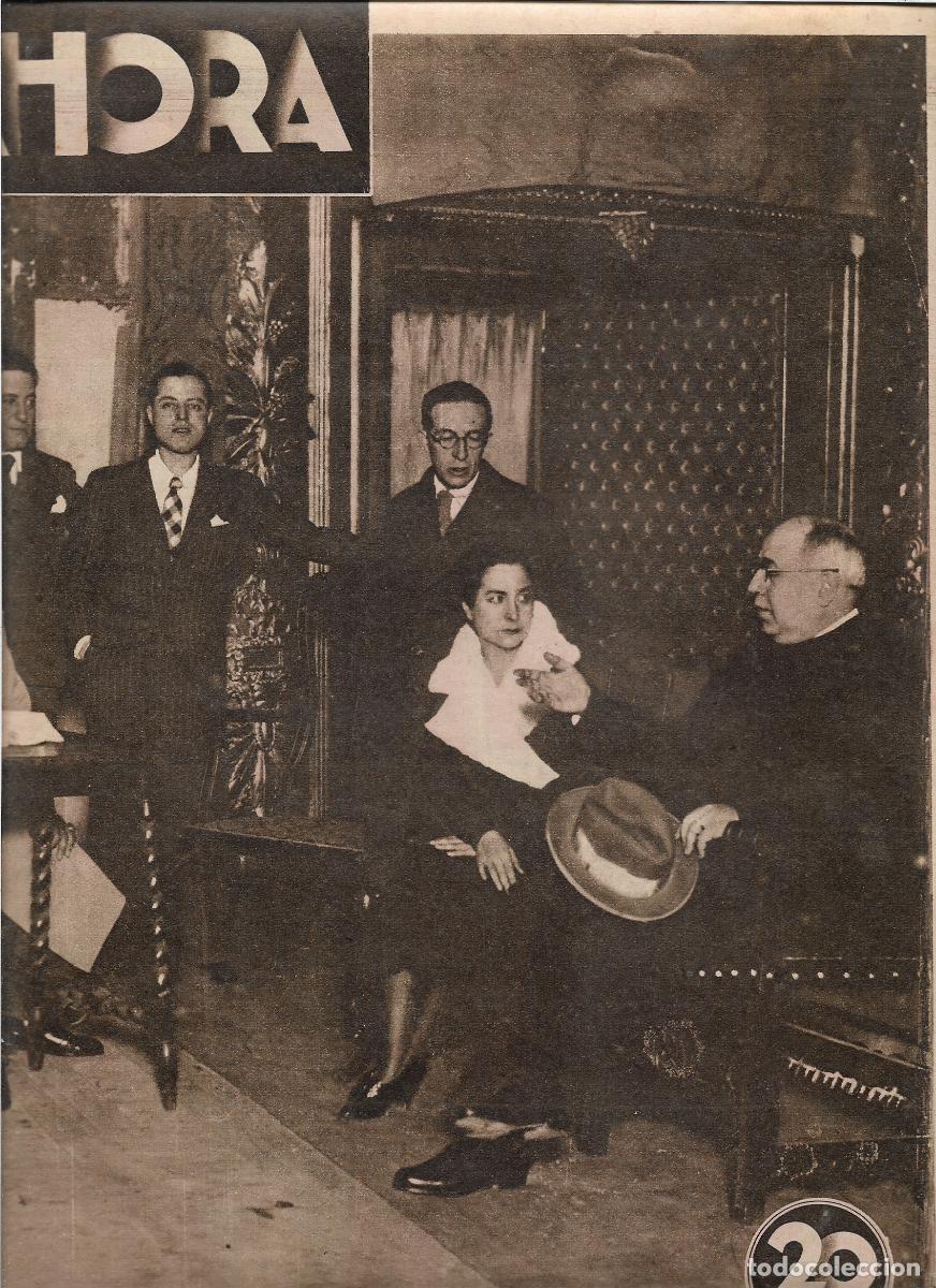 Coleccionismo: A&Ntilde;O 1933 RECORTE PRENSA MARGARITA XIRGU ACTORES COMPA&Ntilde;IA TEATRO LA CORONA RECIBIDOS POR MANUEL AZA&Ntilde;A