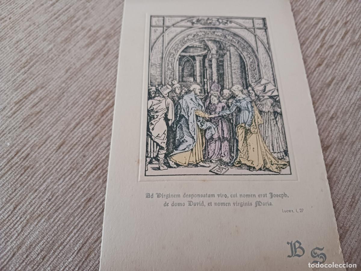 Coleccionismo: diptico, invitacion de boda en tarrasa 1951