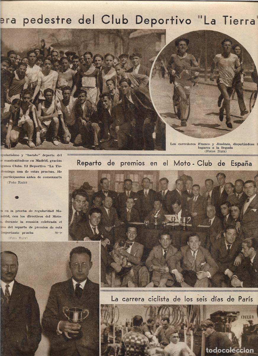 Coleccionismo: A&Ntilde;O 1933 RECORTE PRENSA CARRERA PEDESTRE CLUB DEPORTIVO LA TIERRA MADRID PARTICIPANTES