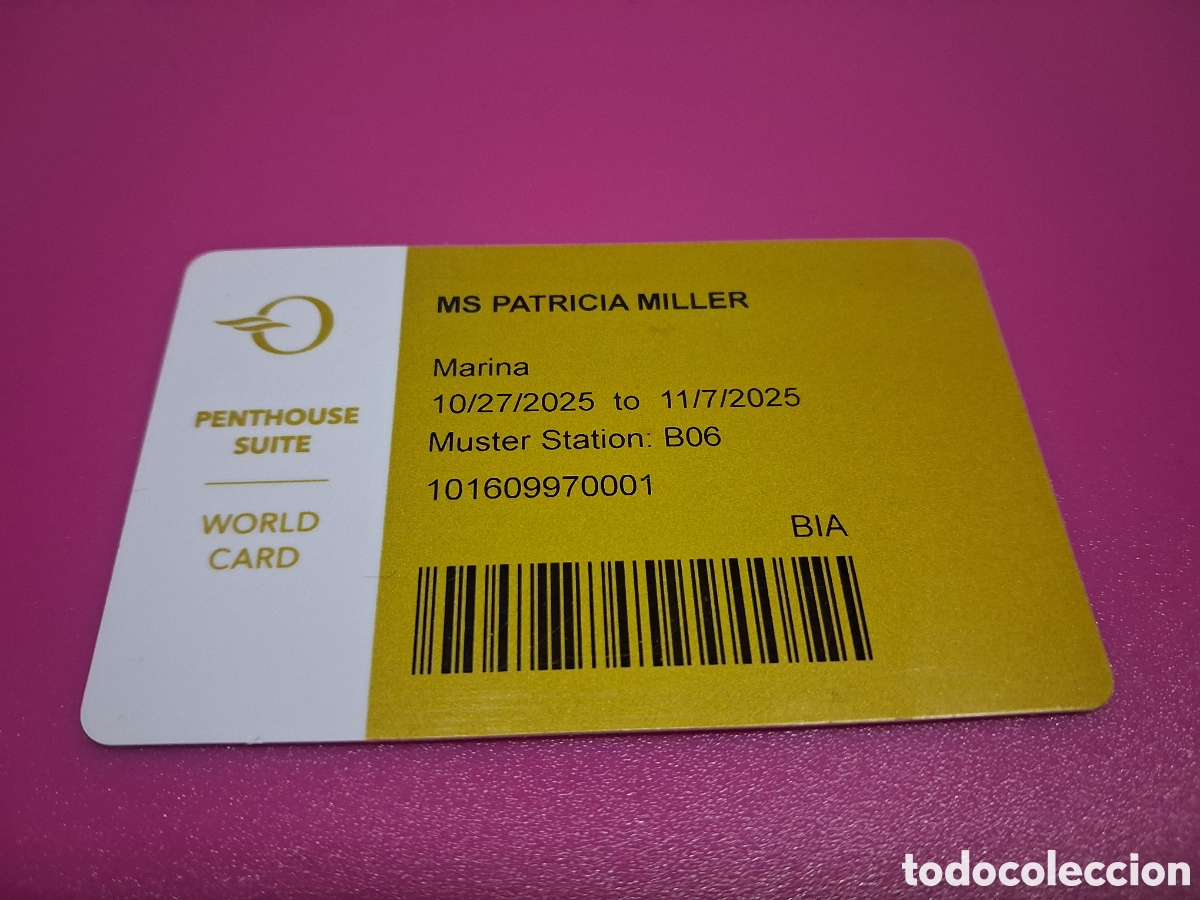 Coleccionismo: Tarjeta cruceros oceania