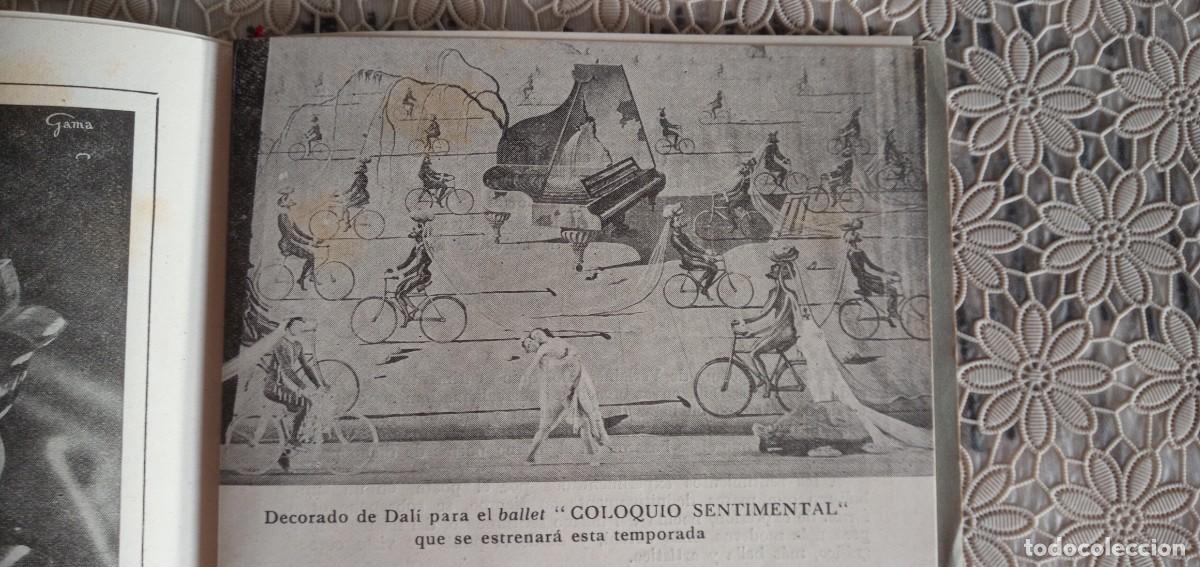 Coleccionismo: programa teatro Liceo d&iacute;a de estreno en Espa&ntilde;a Coloquio Sentimental Decorado vestuario Salvador Dal&iacute;