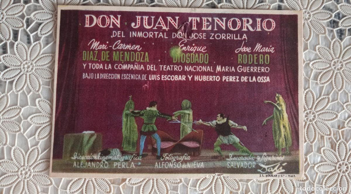 Coleccionismo: Programa de mano de la funci&oacute;n de teatro Don Juan Tenorio con decorados de Salvador Dal&iacute;