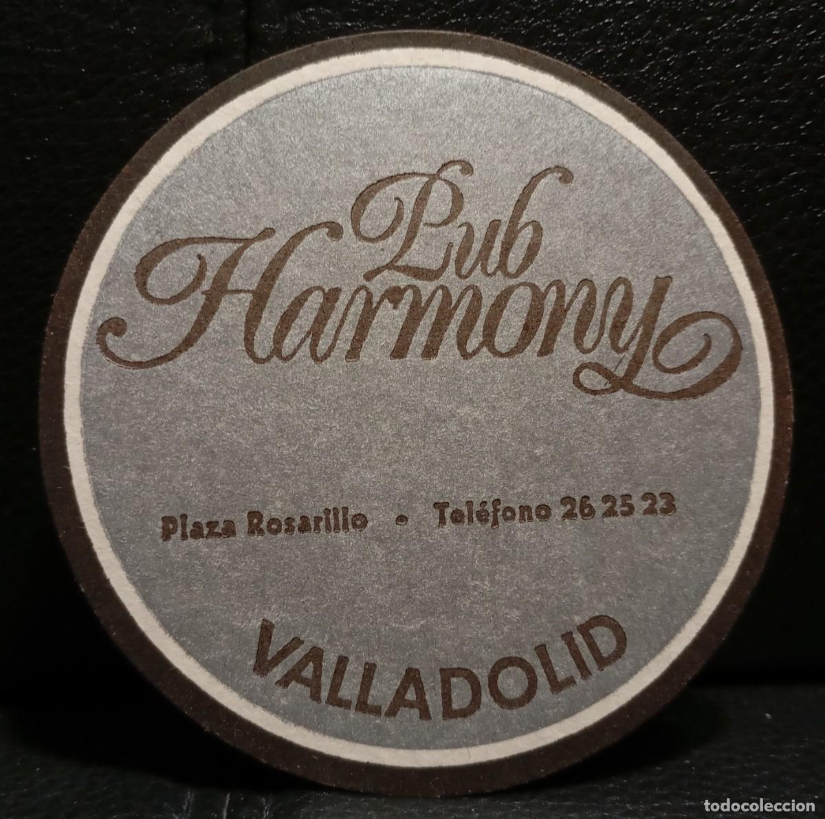 Coleccionismo: PUB HARMONY - POSAVASOS - VALLADOLID - CERVEZA - REFRESCOS - SIDRA - BITTER