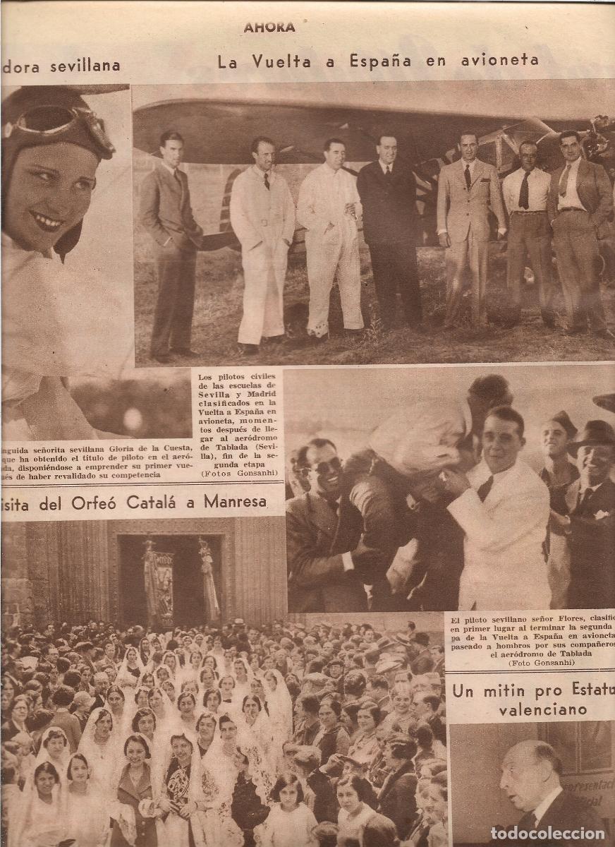 Coleccionismo: A&Ntilde;O 1933 RECORTE PRENSA EL ORFEO CATALA EN MANRESA CONCIERTOS SALIDA DE LA CATEDRAL