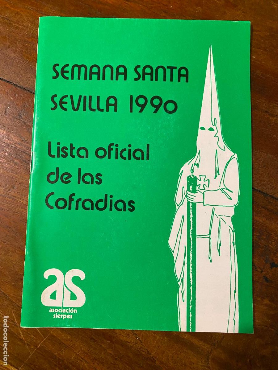 Coleccionismo: semana santa sevilla, lista oficial de cofradias 1990