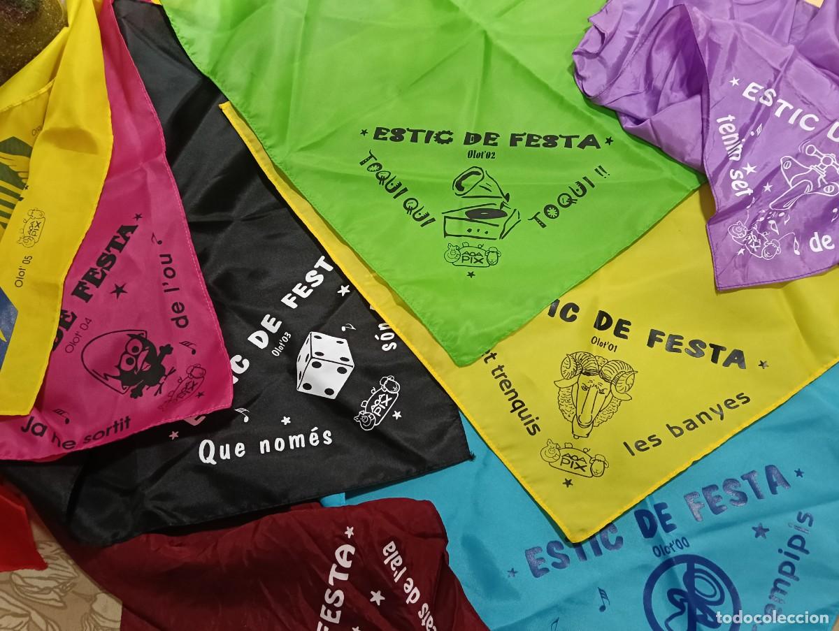 Coleccionismo: Lote de 10Pa&ntilde;uelos de Fiesta &rdquo;Estic de Festa&rdquo; Olot - A&ntilde;os 2000 al 2005 - Pe&ntilde;a AOAPIX Festes del Tura