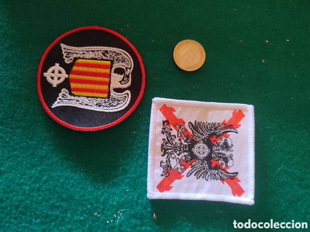 Coleccionismo: Lote parches tela pol&iacute;tica Skins bases Falanges