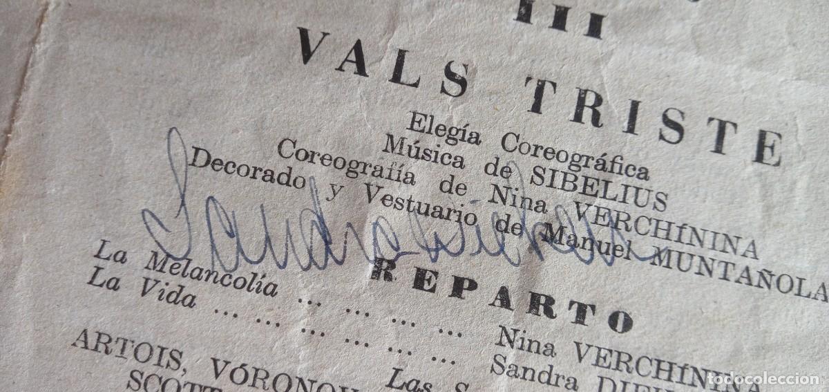 Coleccionismo: Programa teatro 1948 Ballets Rusos Coronel De Basil con AUT&Oacute;GRAFOS de bailarines - Foto 9