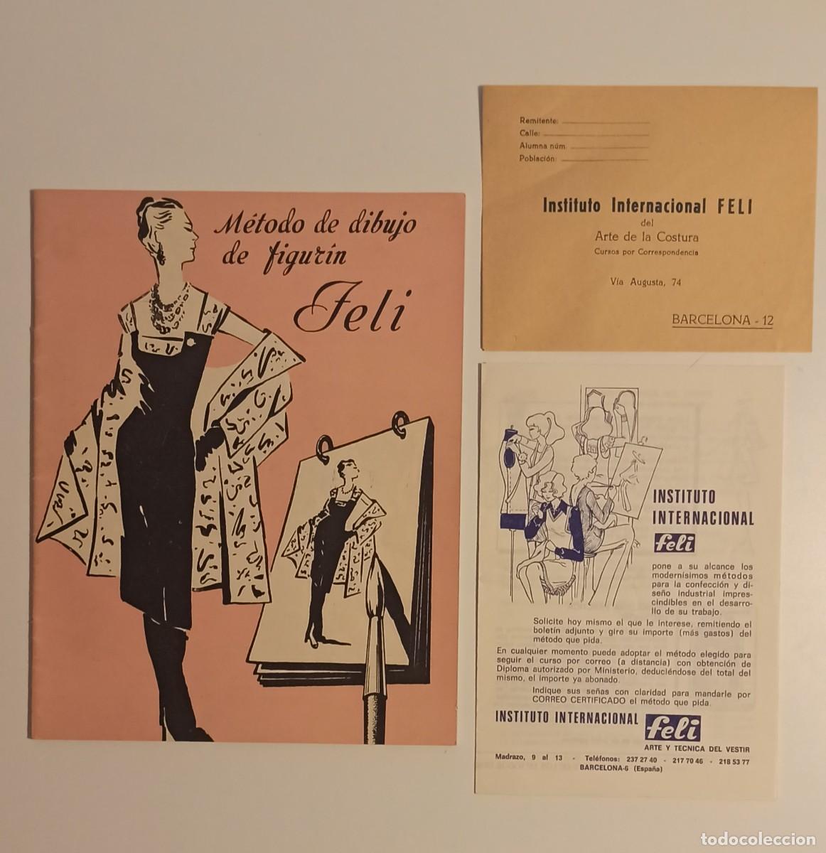 Coleccionismo: Lote M&eacute;todo de Dibujo de Figur&iacute;n FELI &ndash; Colecci&oacute;n Vintage