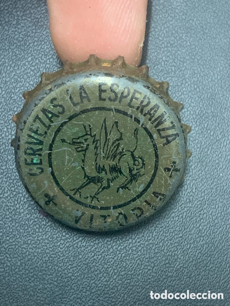 Coleccionismo: CHAPA CERVEZA LA ESPERANZA- VITORIA - TAPON CORONA INTERIOR CORCHO