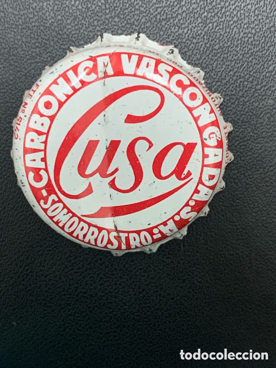 Coleccionismo: CHAPA TAPON CORONA CARBONICA VASCONGADA S.A CUSA SOMORROSTRO