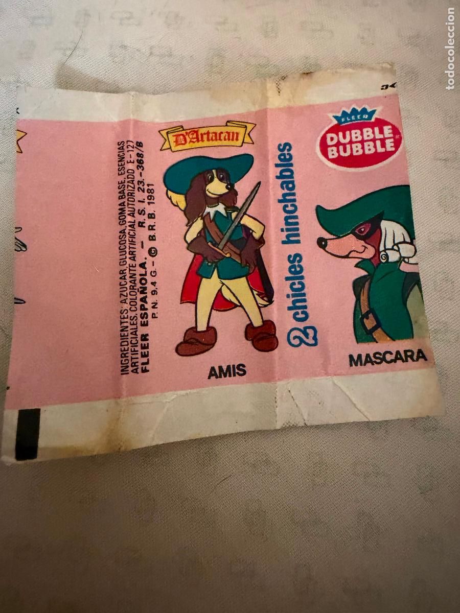 Coleccionismo: Envoltorio chicle dartacan