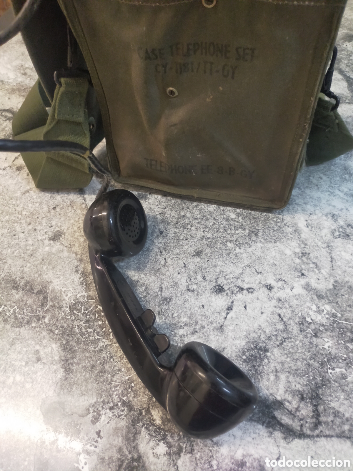 Coleccionismo: Tel&eacute;fono de campa&ntilde;a militar EE-8 - Foto 3