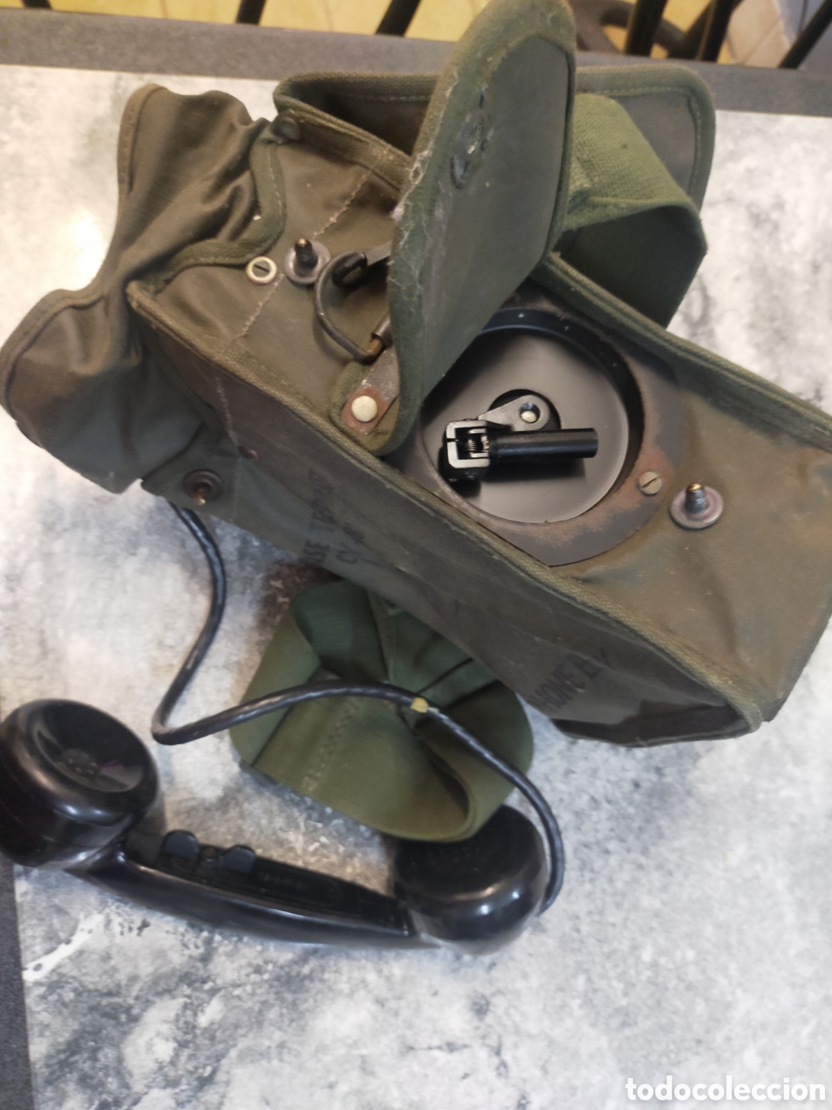 Coleccionismo: Tel&eacute;fono de campa&ntilde;a militar EE-8 - Foto 6