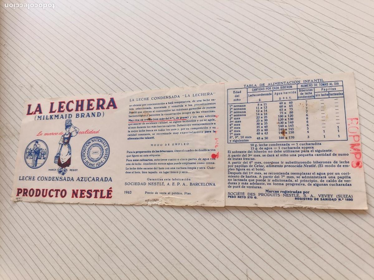 Coleccionismo: Publicidad antigua La Lechera, Nestl&eacute;