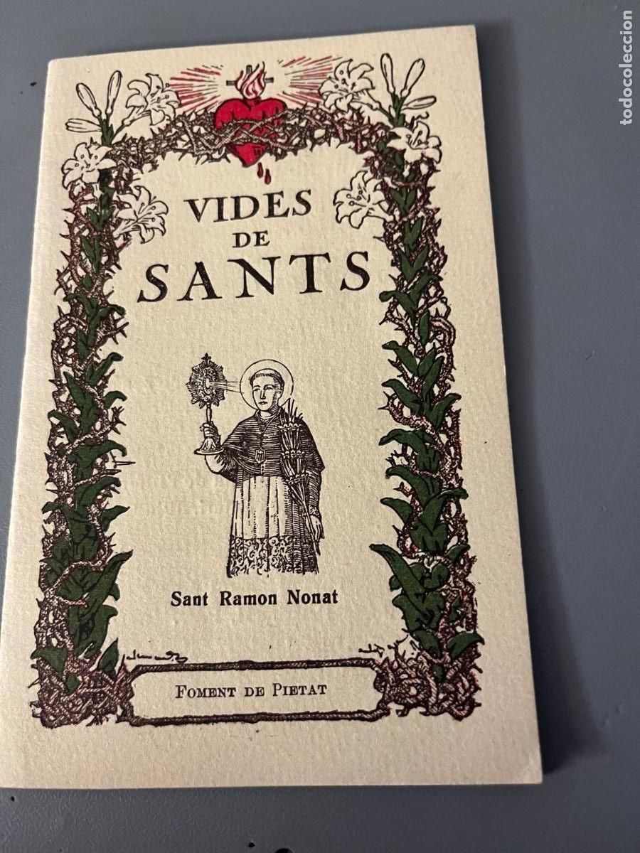 Coleccionismo: Vides de Sants Sant Ram&oacute;n Nonat Foment de Pietat 1931 Barcelona
