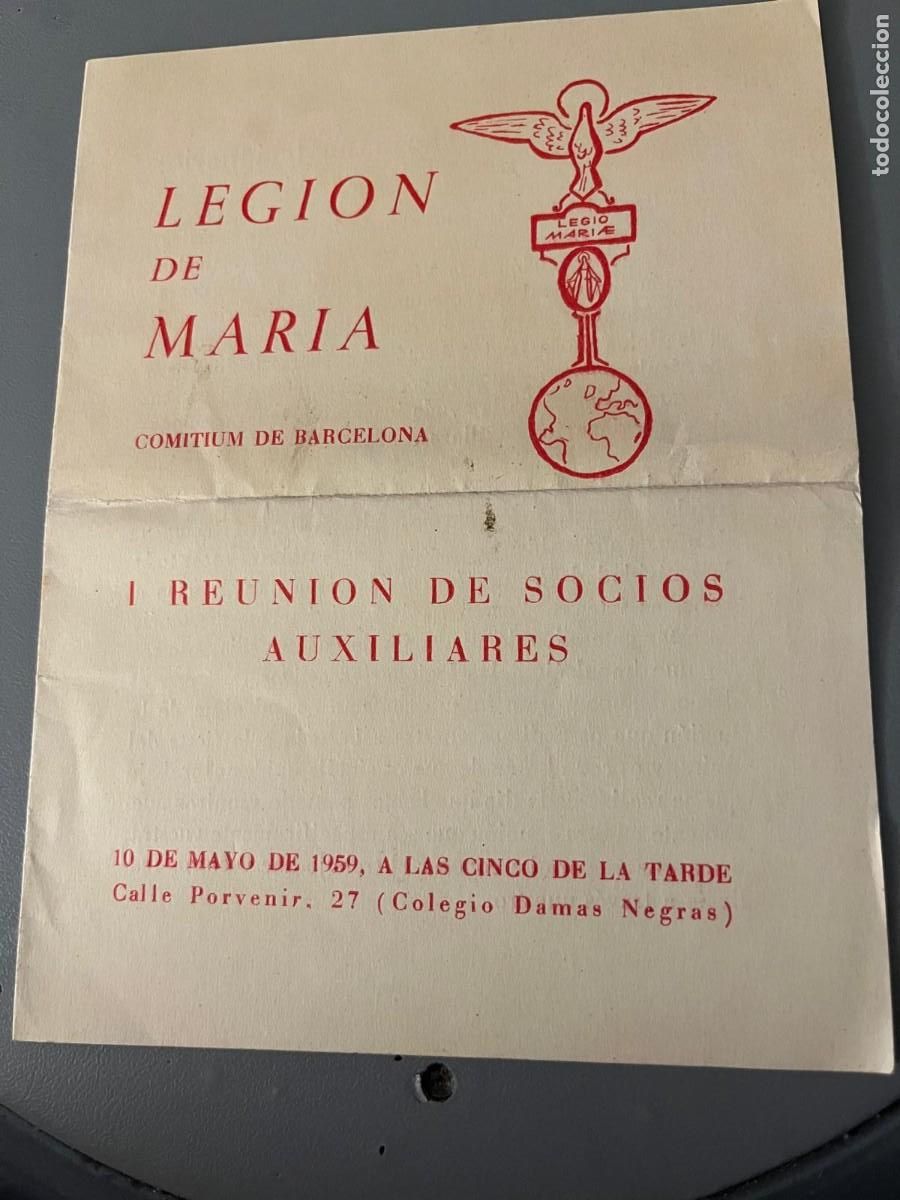 Coleccionismo: Legion de Maria Barcelona 1959