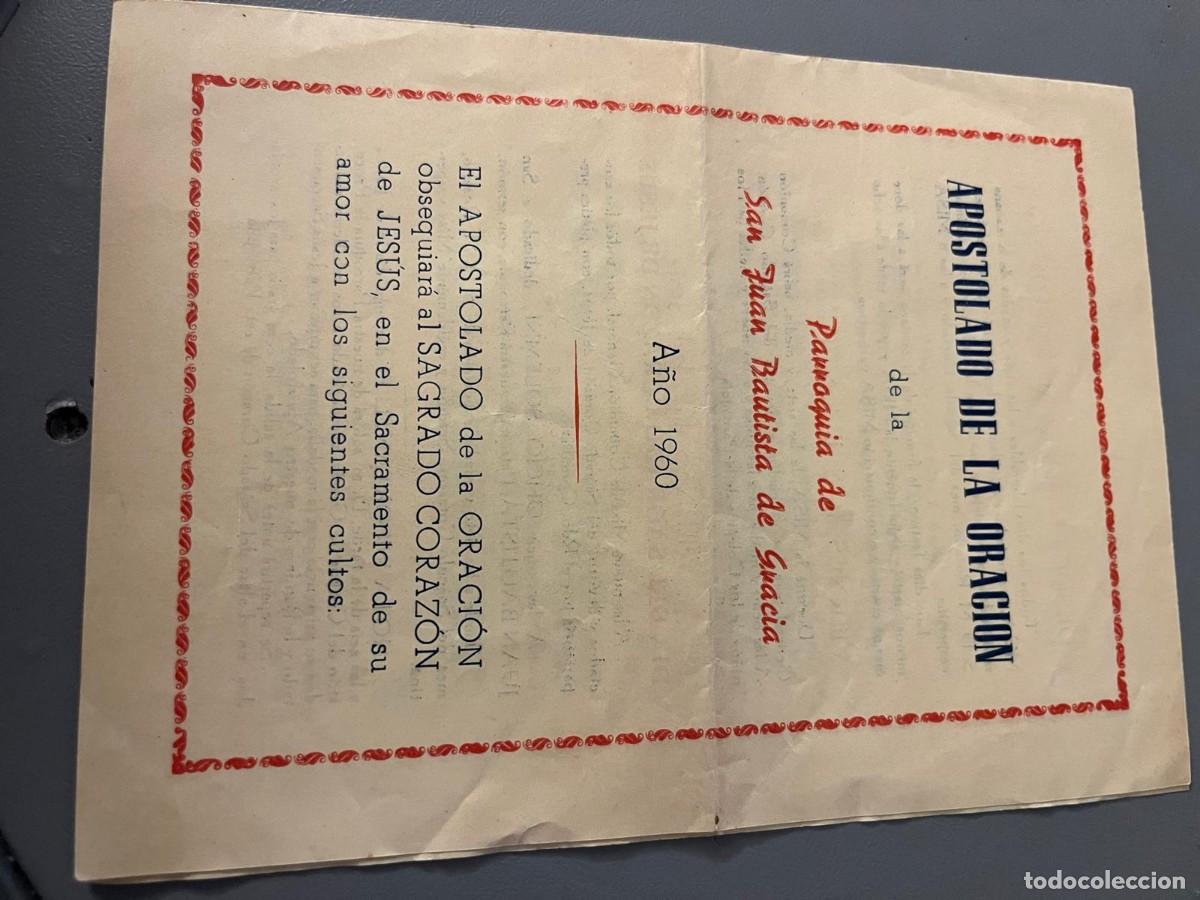 Coleccionismo: Apostolado de la Oraci&oacute;n san juan Bautista de Gracia Barcelona 1960