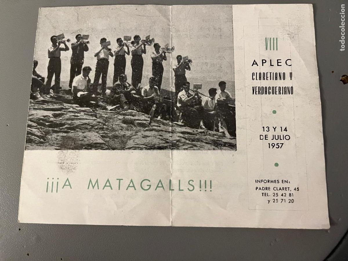 Coleccionismo: VIII Aplec Claretiano y Verdagueriano a Matagalls 1957 Barcelona