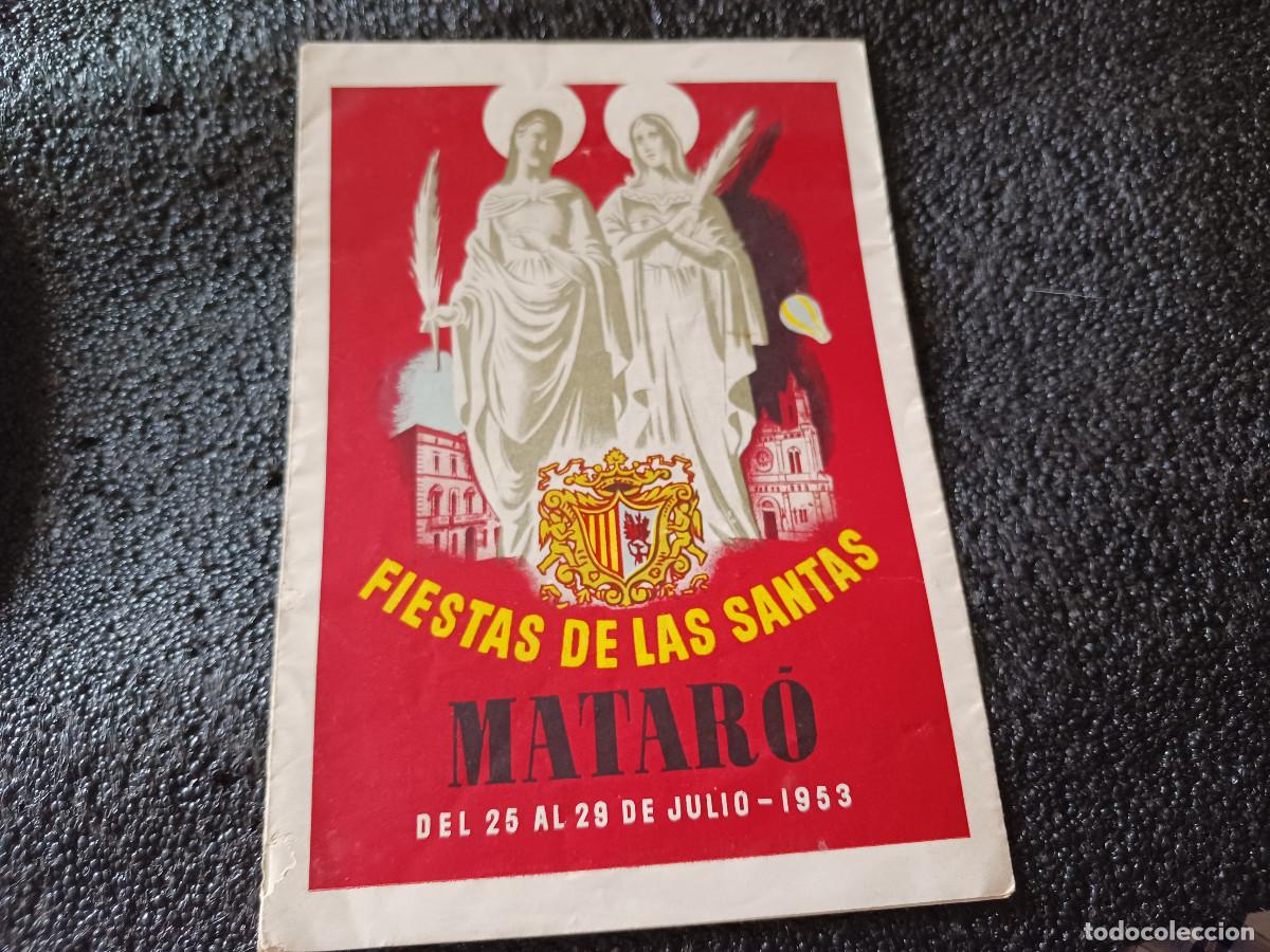Coleccionismo: fiestas de las santas, mataro 1953 - Foto 1