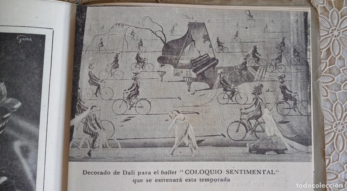 Coleccionismo: programa teatro Liceo d&iacute;a de estreno en Espa&ntilde;a Coloquio Sentimental Decorado vestuario Salvador Dal&iacute;