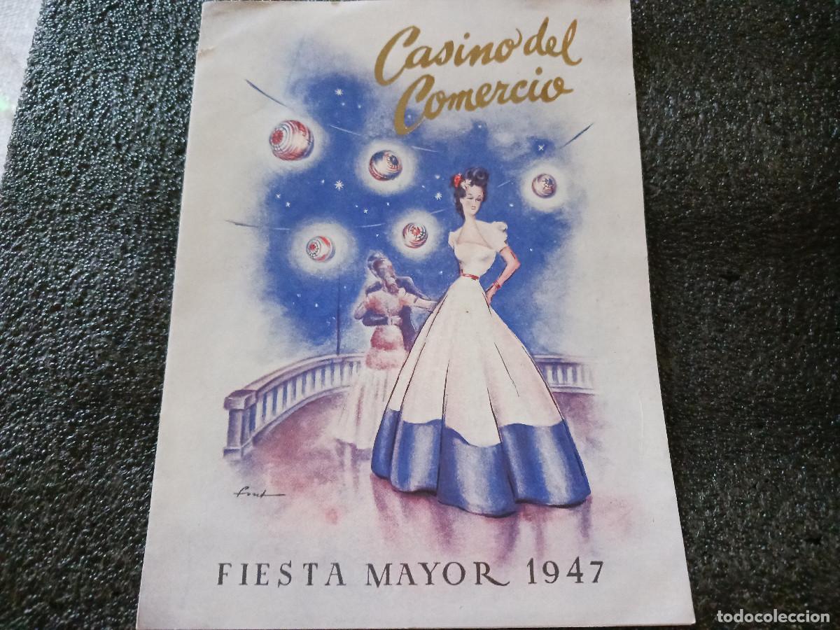 Coleccionismo: casino del comercio, fiesta mayor 1947, orquestas, gran gala, los rapsodas y fachendas