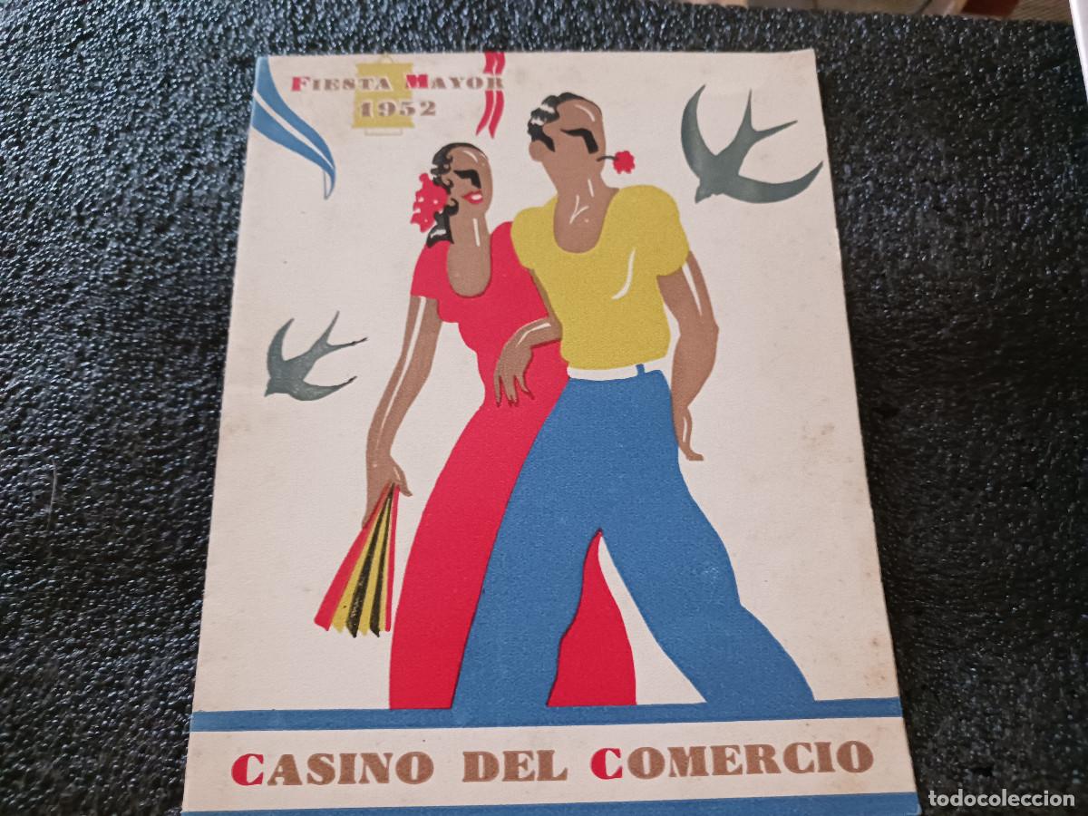 Coleccionismo: casino del comercio, fiesta mayor 1952, orquestas, record, bianca y florida