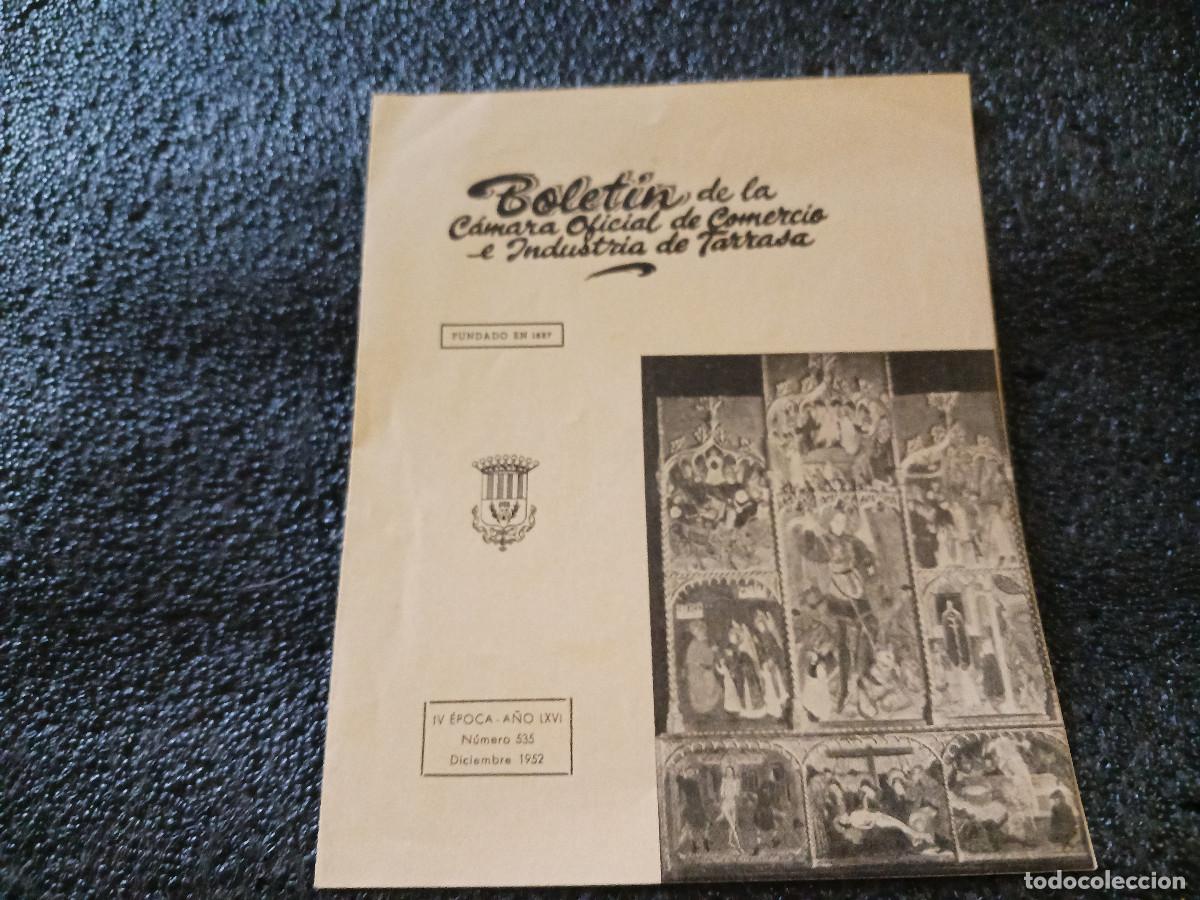 Coleccionismo: felicitacion navide&ntilde;a del boletin de la camara oficial de comercio de tarrasa 1953