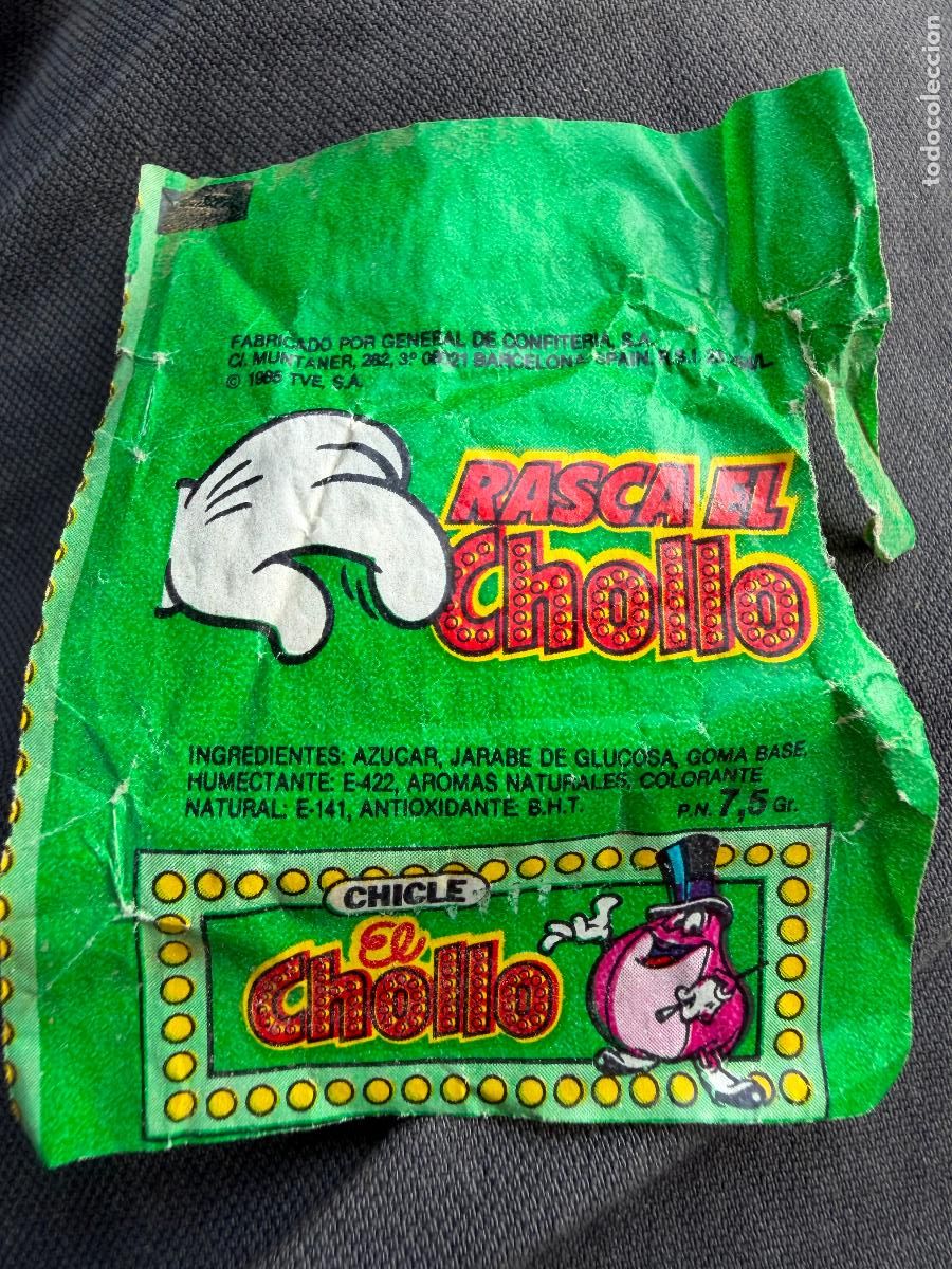 Coleccionismo: Envoltorio chicle rasca el chollo