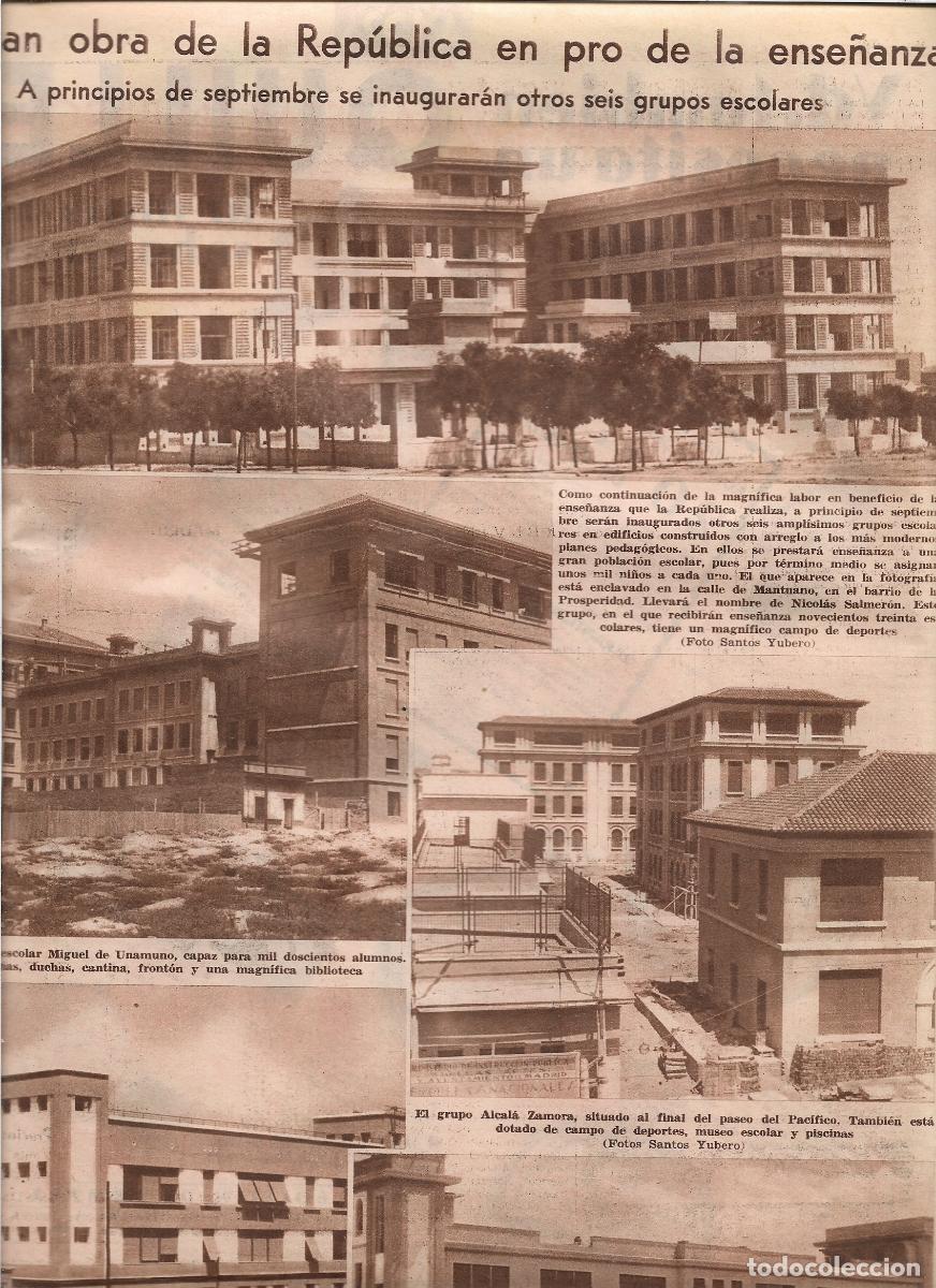 Coleccionismo: A&Ntilde;O 1933 EDUCACION REPUBLICA ESCUELA SALMERON UNAMUNO ALCALA ZAMORA ALFREDO CALDERON LEOPOLDO ALAS