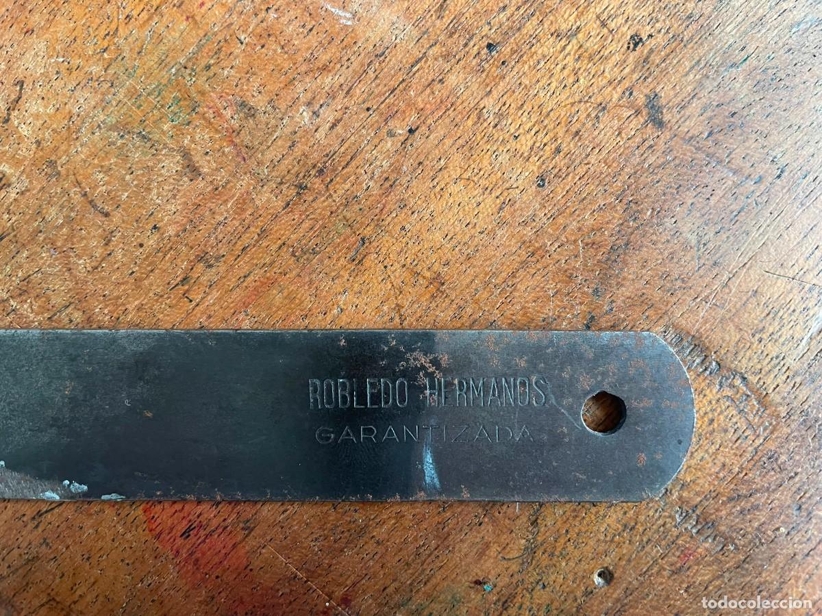 Sammeln: Antigua cuchilla de zapatero. Robledo Hermanos. 13 cm
