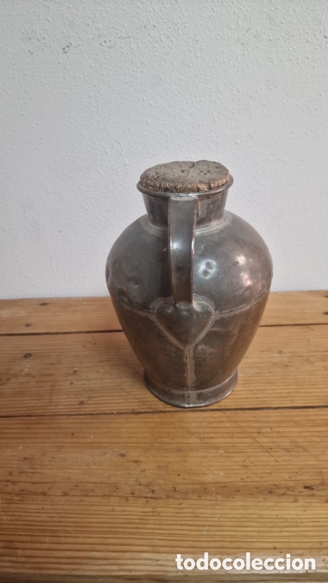 Coleccionismo: Jarra antigua de metal - Foto 3