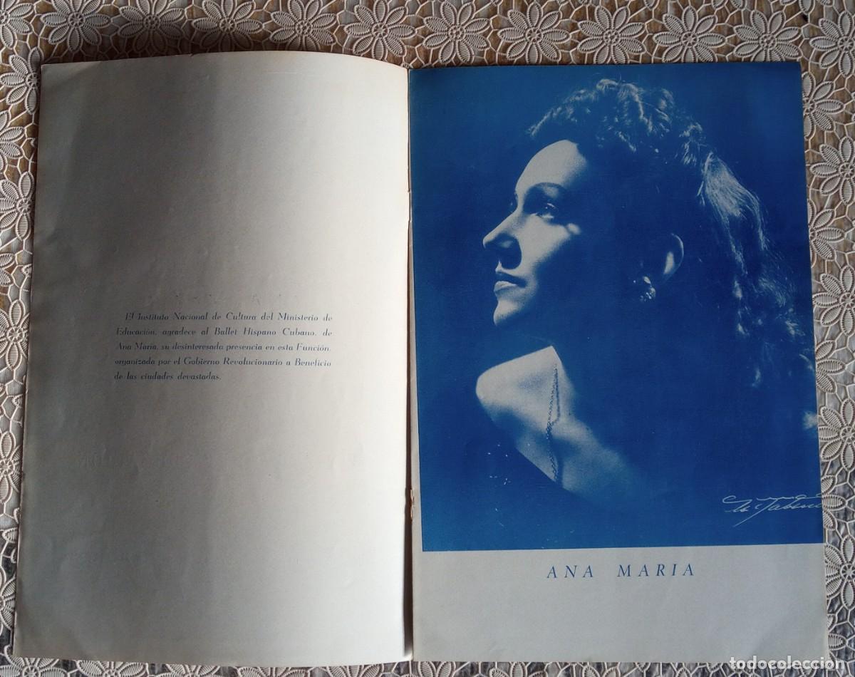 Coleccionismo: Programa Ballet Ana Mar&iacute;a Cuba 1959 Dise&ntilde;os de SALVADOR DAL&Iacute; funci&oacute;n poema de Federico Garc&iacute;a Lorca