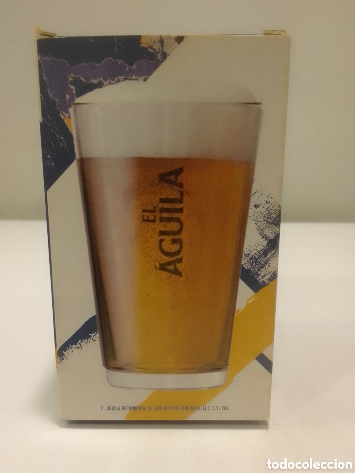 Coleccionismo: Vaso cerveza El Aguila.