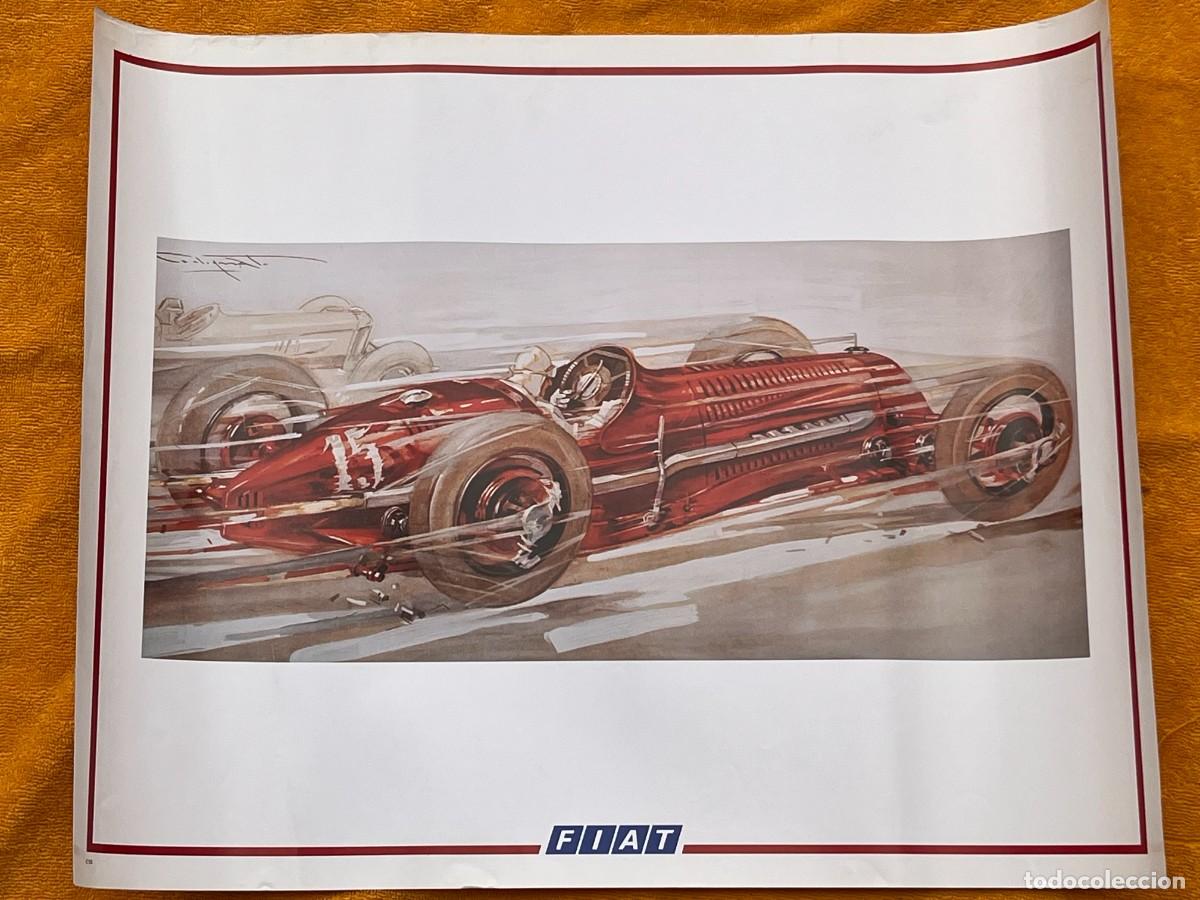 Coleccionismo: Lamina coche antiguo FIAT