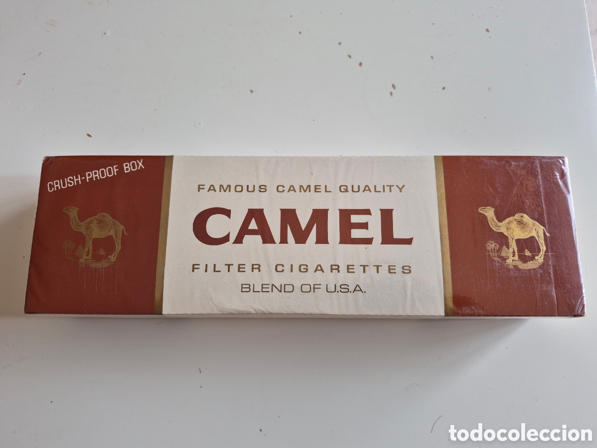 Coleccionismo: Caja cigarrillos antiguos Camel precintados