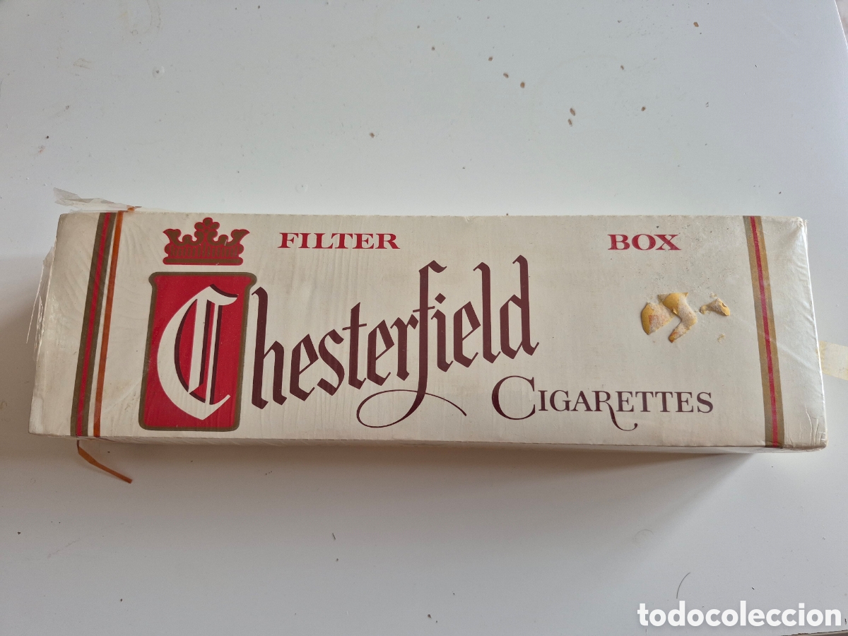 Coleccionismo: Paquete tabaco antiguo Chesterfield