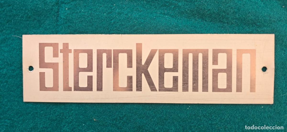 Coleccionismo: CARTEL METALICO STERCKEMAN CARAVANAS ORIGINAL (1950s)