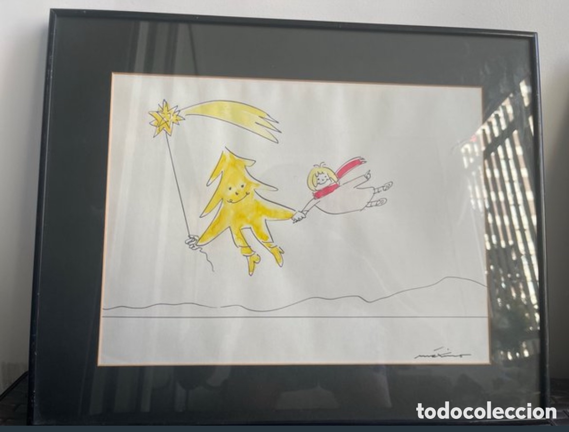 Coleccionismo: Ilustraci&oacute;n original de M&aacute;ximo