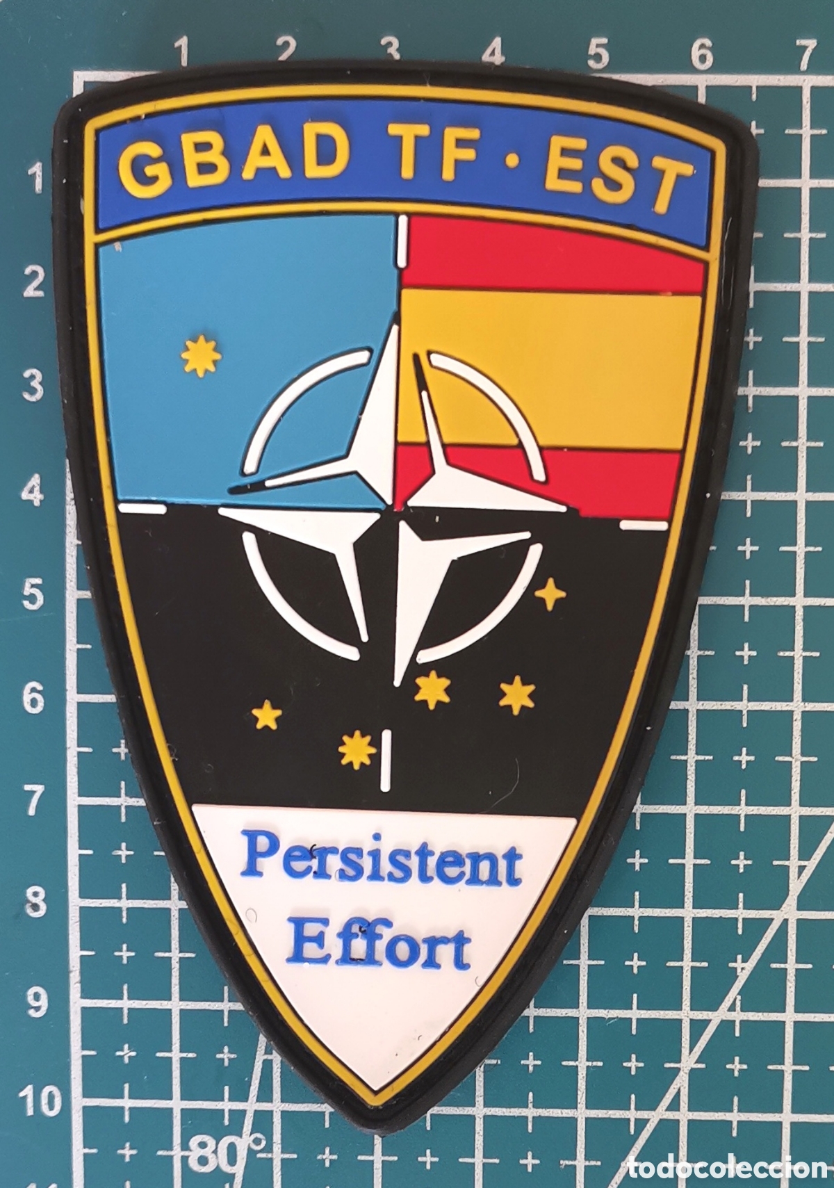 Coleccionismo: Parche goma Misi&oacute;n Persistent Effort NATO Espa&ntilde;a en Estonia GBad TF EST