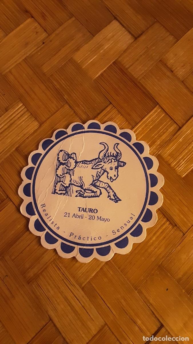 Coleccionismo: Posavasos TAURO signo del zodiaco vintage